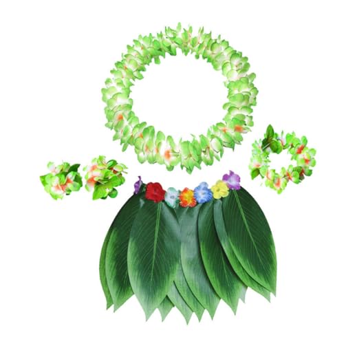 KOMBIUDA Kinderanzug 5 Stück 1 Satz Hawaiianische Girlande Exquisite Verarbeitungsgirlanden Hawaiianische Leis Tropisches Partyarmband Elastisches Armband Kleidung Erwachsener Bankett von KOMBIUDA