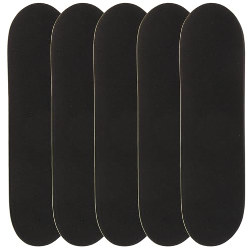 KOMBIUDA 5 Stück rutschfeste Matte Elektrisches Skateboardzubehör Finger-Surfbrett Rockband Finger Skateboard fingerskaterboard Schaumstoff-Griffband Zubehör für Finger-Skateboards Pu Black von KOMBIUDA