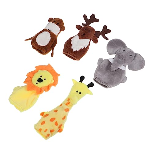 KOMBIUDA 5St Fingerpuppe interaktives Puppen Finger Puppets Animal Toys handspielpuppen Kid Toys Fingertierspielzeug Cartoon-Puppen Fingerspielzeug für PP Baumwolle von KOMBIUDA