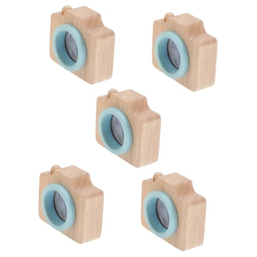 KOMBIUDA 5St Kaleidoskop Spielzeug für Partyartikel pädagogisches Spielzeug Mini- Vintage- Kaleidoscope spaß Blea Spielzeug für Partygeschenke Kinderspielzeug Holz Sky-Blue von KOMBIUDA