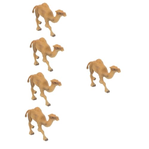 KOMBIUDA 5St Simulation Kamel Modell Kamel Dekoration Kamelfiguren für Kinder camelion Spielzeug Camel Spielzeug Künstliches Kamelfigurenspielzeug gefälschtes Kamelmodell Plastik von KOMBIUDA