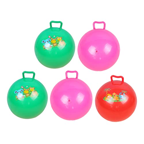 KOMBIUDA 5St den Ball klopfen Springender Ball Hüpfball für hüpfendes Jumper- auf hüpfenden Spielzeugen reiten kinderspiele Spiele Sprungball Kugel handhaben PVC von KOMBIUDA