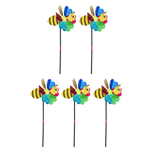 KOMBIUDA 5st Cartoon-windmühle Für Kinder Pädagogische Windspiele Whirligig Windmühle Spielzeug Windräder Für Den Garten Spielzeug Für Draußen Windmühlen Für Kinder Bunte Windräder Plastik von KOMBIUDA