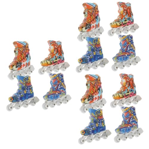 KOMBIUDA 6 Finger kleines dekompressionsspielzeug dekompressions Zubehör für Griffbretter Miniatur-Rollschuhe Kinderspielzeug Fingerschuhe Fingerskate von KOMBIUDA