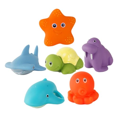 KOMBIUDA 6 Stück Bad Octopus Bad Badewanne Kreatives Wasser Für Babybadewanne Babybadewannen Kinder Kinder Zugunsten Kleinkind Vinyl von KOMBIUDA