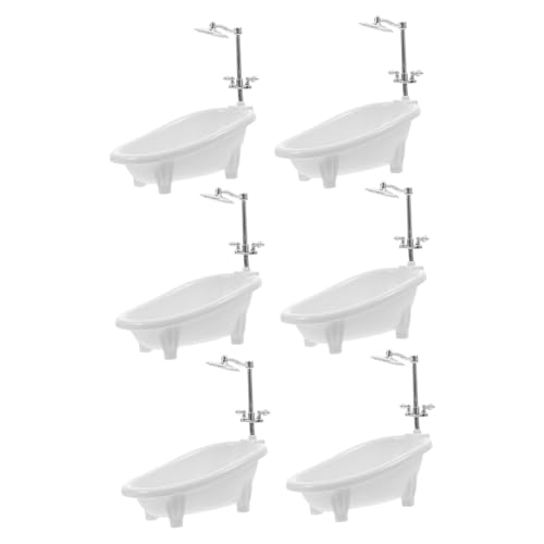 KOMBIUDA 6 Stück Sprüher Hausdusche Miniaturwanne Kleine Puppen Mit Wasserhahn Möbelzubehör Badewannenmodell Babyzubehör Spielsimulationsbad Und Kunststoff Für Mini Dekor KOMBIUDA 6 Stück Sprüher Hausdusche Miniaturwanne Kleine Puppen Mit Wasserhahn Möbelzubehör Badewannenmodell Babyzubehör Spielsimulationsbad Und Kunststoff Für Mini Dekor von KOMBIUDA