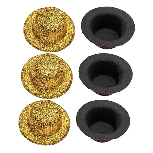 KOMBIUDA 6 Stück Teiliges Bunte Glitzer Mini Hüte DIY Puppenhüte Party Accessoires für Basteln Dekoration und Haustierkostüm Zufällige Farbe KOMBIUDA 6 Stück Teiliges Bunte Glitzer Mini Hüte DIY Puppenhüte Party Accessoires für Basteln Dekoration und Haustierkostüm Zufällige Farbe von KOMBIUDA