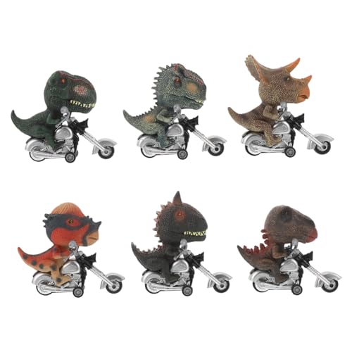 KOMBIUDA 6 Stück Teiliges Dinosaurier Rückziehauto Set Friktionsbetriebene Dinosaurier Motorräder Detailreiche Simulation Kindersicheres Lernspielzeug Batteriefrei für Drinnen und Draußen KOMBIUDA 6 Stück Teiliges Dinosaurier Rückziehauto Set Friktionsbetriebene Dinosaurier Motorräder Detailreiche Simulation Kindersicheres Lernspielzeug Batteriefrei für Drinnen und Draußen von KOMBIUDA
