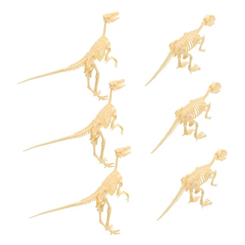 KOMBIUDA 6 Teiliges Dinosaurier Skelett Bastelset Für Pädagogisches Zur Montage Von Dinosaurier Fossilien Aus Und Velociraptor Modelle Ideal Für DIY Projekte Und von KOMBIUDA