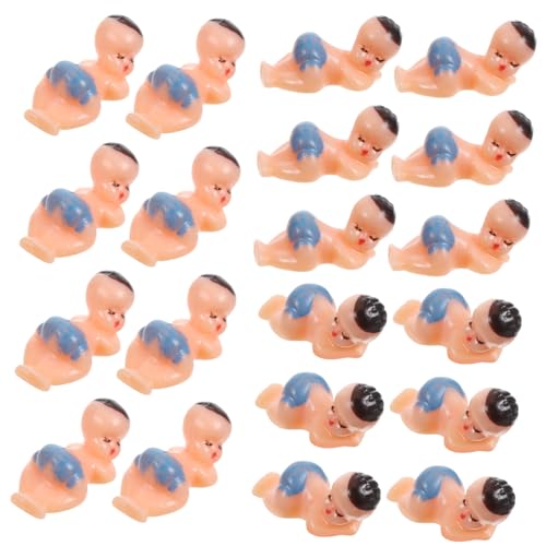 KOMBIUDA 60 Stück Partyzubehör Kleine Babyfiguren Mini Babys Mini Kunststoff Babys Schöne Kleine Kunststoff Babys Mini Puppen Kunststoff Babys Große Partygeschenke Badespielzeug von KOMBIUDA