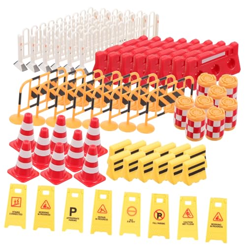 KOMBIUDA 62 Stück Teiliges Miniatur Verkehrszeichen Realistische Straßenschild Simulation für Lernspielzeug zur Verkehrserziehung Leichte Barrikaden für Baustellen und Straßenverkehr KOMBIUDA 62 Stück Teiliges Miniatur Verkehrszeichen Realistische Straßenschild Simulation für Lernspielzeug zur Verkehrserziehung Leichte Barrikaden für Baustellen und Straßenverkehr von KOMBIUDA