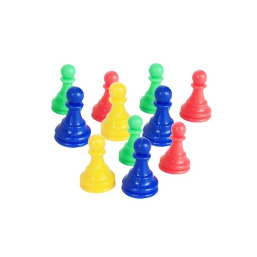 KOMBIUDA 64 Stück 8 Schachfigur Brettspiele Schachbrettspiel Brettspiel Schachbrettspiel Brettspiel Brettspiel Mehrfarbige Schachfiguren Schachspielzeug Für Kinder von KOMBIUDA