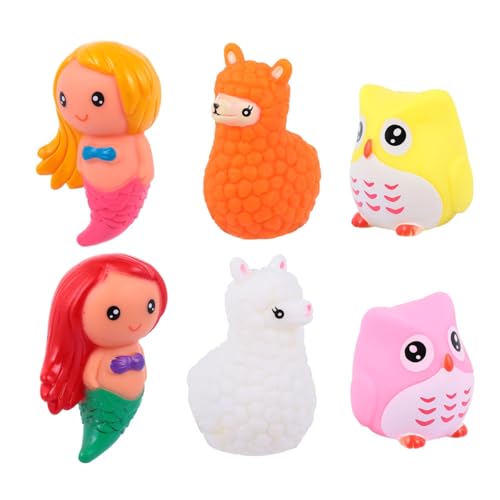 KOMBIUDA 6St Badespielzeug für Babys wasserspielzeug kinderwasserspielzeuge Kleinkinder Curiosity Bath Toys Beleuchtung schwimmender Spielzeuge Kleines Duschspielzeug Vinyl von KOMBIUDA