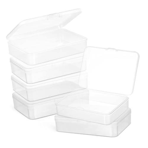 KOMBIUDA 6St Kleine kartenhalter kleine Box schmuckkastchen Schmuckbox Klares Kartenetui kleine Organizer-Boxen Schmuck-Organizer klare Plastik Transparent von KOMBIUDA