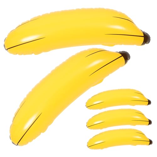 KOMBIUDA 6st Aufblasbare Bananen-requisiten Jumbo-bananen-requisiten Schwimmendes Strandspielzeug Jumbo-banane Aufblasen Kinderspielzeug Float-bananen-stütze Schwebende Banane Wurfspiel Pvc von KOMBIUDA