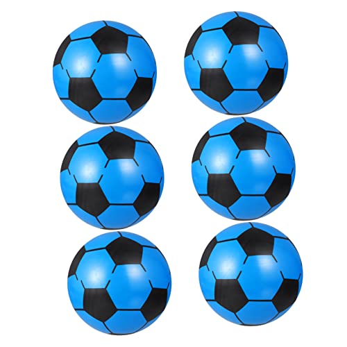 KOMBIUDA 6-teiliges Fußball-Set Für Kinder Aufblasbar PVC Fußball-Spielzeug-Sets Für Kinder Leuchtende Farben Zum Spielen Zufällige Farbe von KOMBIUDA