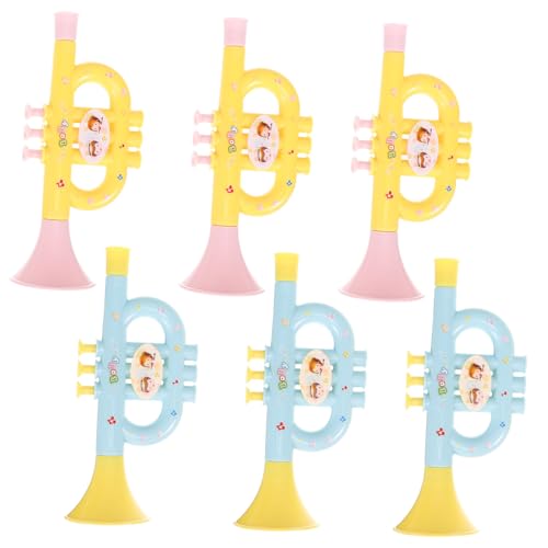 KOMBIUDA 6st Trompeteninstrument Studentische Trompete -trompete Trompetenzubehör Kleinkinderinstrumente Trompete Leier Spielzeugflöte Instrument Für Spielzeughupe Abs von KOMBIUDA