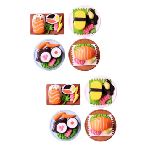 KOMBIUDA 8 STK Simuliertes Japanisches Sushi Sushi-Ornamente Japanisches Essensmodell Gefälschte Lebensmittelornamente Japanisches Fakefood Miniatur-Sushi-Modell Japanische Küche PVC von KOMBIUDA