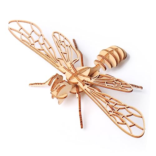 KOMBIUDA 8St Insektenfigurenmodell kindergeburtstags mitgebsel zabawki stymulujące rozwój Kinderpuzzle 3D-Puzzle Spielzeuge Malmodell Kinderspielzeug Insektenmodell Ornament Hölzern von KOMBIUDA