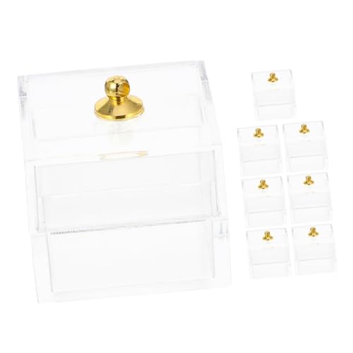 KOMBIUDA 8er-Box Süßigkeiten-displaybox Miniatur-szenenzubehör Miniaturboxen Für Spielzeug Zubehör Für Puppenhäuser Miniaturmodell Puppenhausbedarf Mini-hausdekor-Accessoire Plastik von KOMBIUDA