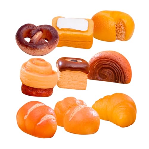 KOMBIUDA 9 Stück Mikro Landschaft Brot Mini Dessert Modell Miniatur Kuchen Miniatur Dessert Kuchen Winziges Kuchen Modell Gefälschtes Kuchen Modell Mini Kuchen Modell Mini von KOMBIUDA