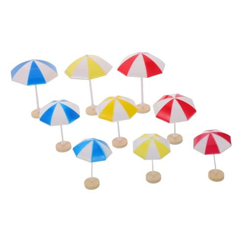 KOMBIUDA 9 Stück Miniatur Bunt mit Rot Gelb Blau Langlebiges Kunststoff-Material Dekorativ für Puppenhaus-sandtisch Mini-Bonsai-Schirm für DIY Bastelprojekte und Küchendekoration KOMBIUDA 9 Stück Miniatur Bunt mit Rot Gelb Blau Langlebiges Kunststoff-Material Dekorativ für Puppenhaus-sandtisch Mini-Bonsai-Schirm für DIY Bastelprojekte und Küchendekoration von KOMBIUDA
