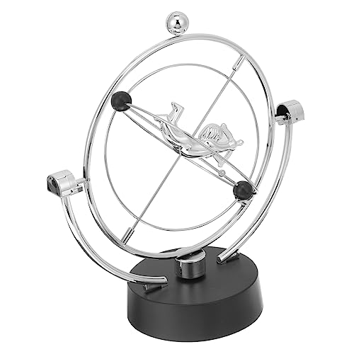 KOMBIUDA Amor Perpetuum Mobile Physik-Gadgets Schaukeln Für Erwachsene Perpetuum-Motion-Spielzeug Physikalisches Wissenschaftsspielzeug Decoraciones para Sala De Casa Plastik Silver von KOMBIUDA