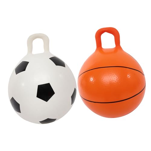 KOMBIUDA Aufblasbare Hüpfbälle Für Sprungball Basketball Und Fußball Design Leichte Elastische Spielbälle Für Drinnen Und Draußen von KOMBIUDA