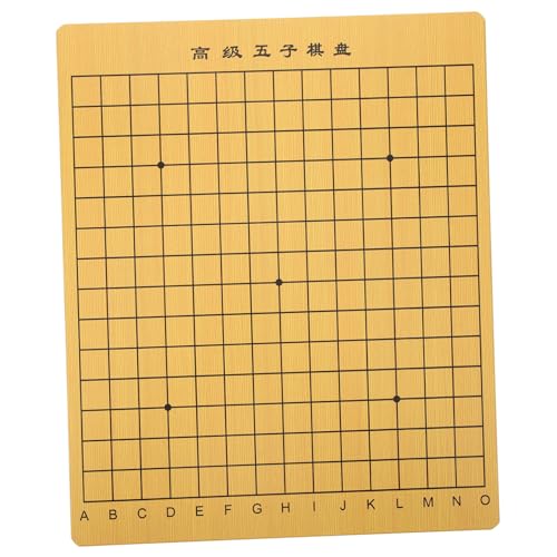 KOMBIUDA Charmantes Schachbrett Aus Holz Chinesisches Schachbrett-Set Gobang-spielzubehör Für Schachliebhaber von KOMBIUDA