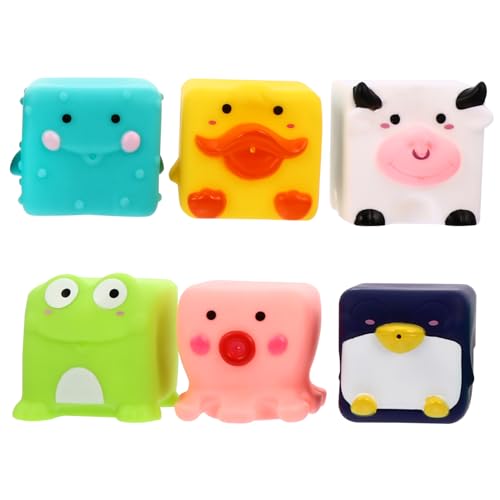 KOMBIUDA Badespielzeug Pool wasserspielzeug Cute Bath Toys Colorful Bath Toys Animal Shaped Bath Toys Shower Toys Duschspielzeug Sprinkler Umweltschutz-PVC von KOMBIUDA