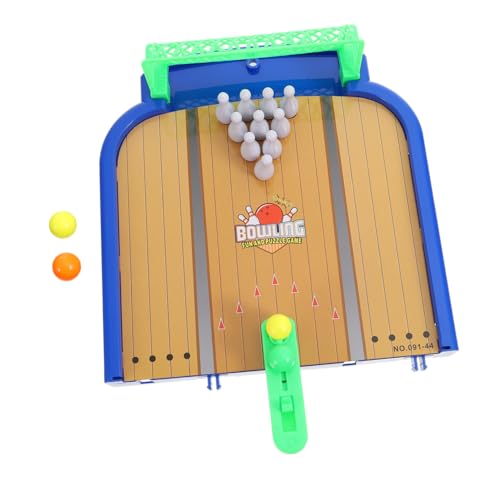 KOMBIUDA Bowlingkugel Spielzeug Desktop-Ballspiel Spielzeug für Kinder Junge Spielzeug Mini Kinder-Bowling-Set Kinder Bowling Set Früherziehungsspielzeug Tabletop-Strike-Spiel Plastik von KOMBIUDA