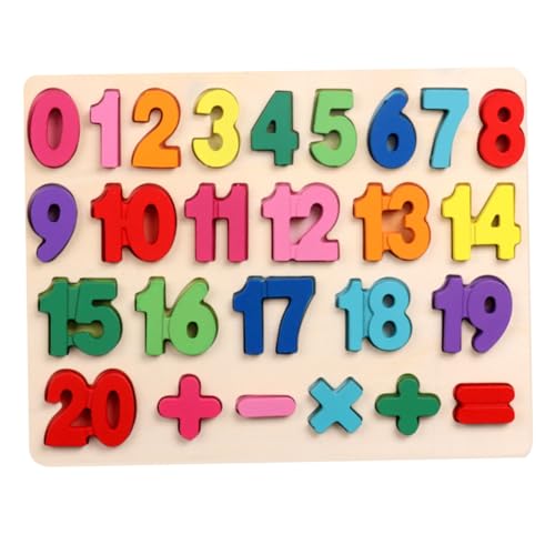 KOMBIUDA Bunter Mathe Arithmetik Zahlen Alphabet Rätsel Satz Pädagogische Lehrmittel Kognitive Entwicklung Erkennungsspielzeug Puzzle Für Kinder von KOMBIUDA