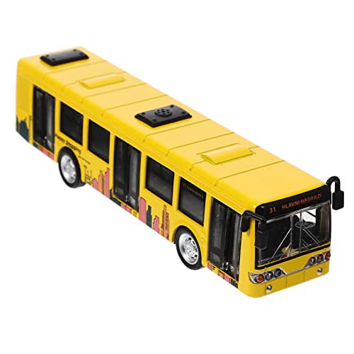 KOMBIUDA Busmodell kinderfahrzeug kinderauto Fahrzeug spielzeugwagen kinderbuggys Bus - für Kinderbusse Autospielzeug für Kinderspielzeug Legierung Yellow von KOMBIUDA