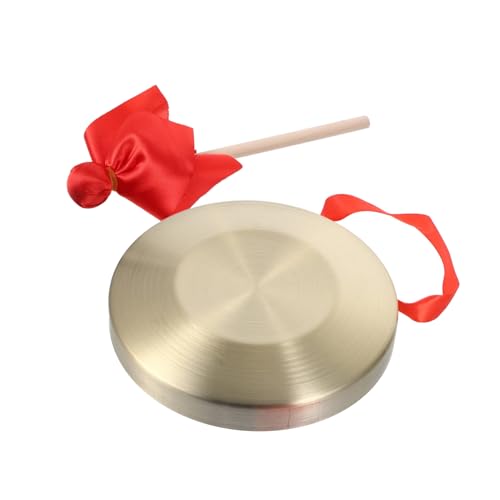 KOMBIUDA Chinesischer Handgong Set Für Kinder 1 Set Kupfer Gong Musikspielzeug Für Festival Und Party S Traditionelles Musikinstrument Für Feierlichkeiten Und Events von KOMBIUDA