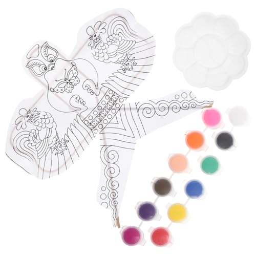 KOMBIUDA DIY Drachen Bastelset für Blanko Drachen zum Dekorieren und Malen Huhn mit Farben Palette für Kreative Aktivitäten Partys und Outdoor Spaß KOMBIUDA DIY Drachen Bastelset für Blanko Drachen zum Dekorieren und Malen Huhn mit Farben Palette für Kreative Aktivitäten Partys und Outdoor Spaß von KOMBIUDA