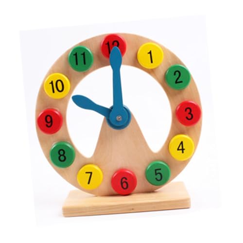 KOMBIUDA DIY bausteine Pädagogisches Spielzeug Clocks für Kinder spielzeuge für Kinder Kid Toys Kinder Spielzeug DIY-Spielzeug Uhr Kinder Bausteine ​​Uhr Holzbaustein Zahlenbausteine Bambus von KOMBIUDA