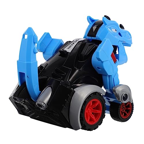 KOMBIUDA Dinosaurier Transformationsspielzeug Auto Inertia Pull Back Toy Car Für Blauer Tyrannosaurus Lernspielzeug Für Kreativität Und Motorik Ideales Für Jungen Und ädchen von KOMBIUDA