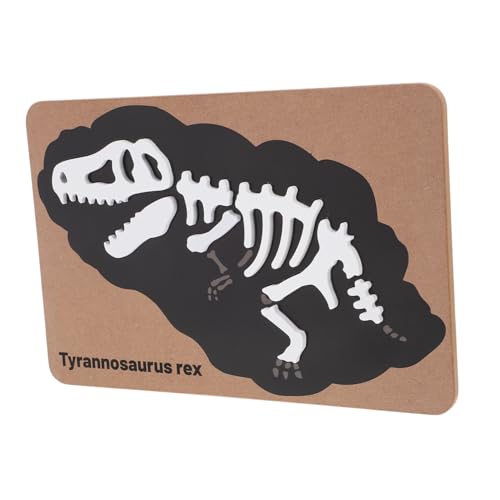 KOMBIUDA Dinosaurier-Fossilien-Puzzle Skelett irregulär Knochen Kinderspielzeug Dinosaurier-Bodenpuzzle kinderpuzzle Dinosaurier Cartoon-Puzzle- passendes Ahorn von KOMBIUDA