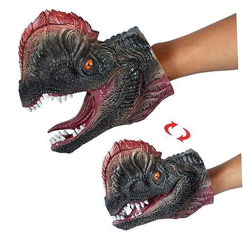 KOMBIUDA Dinosaurier Handpuppen Handschuhe Kopf Für Lebendige Tyrannosaurus Handpuppen Perfektes Für Kleine Dino Fans Kreative Rollenspiele Und Fantasie von KOMBIUDA