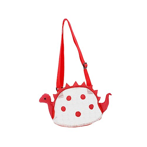 KOMBIUDA Dinosaurier-Strandtasche Strandtasche Beach Bag Strandtasche für Tasche für Strandspielzeug Strandtaschen Strandtasche Spielzeugtasche für den Strand PVC rot von KOMBIUDA