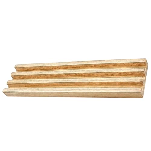 KOMBIUDA Dominoständer Aus Holz Professioneller Dominohalter Für Domino Spiel Dominosteine Dominozug 4er Set Dominotablett Aus Holz von KOMBIUDA