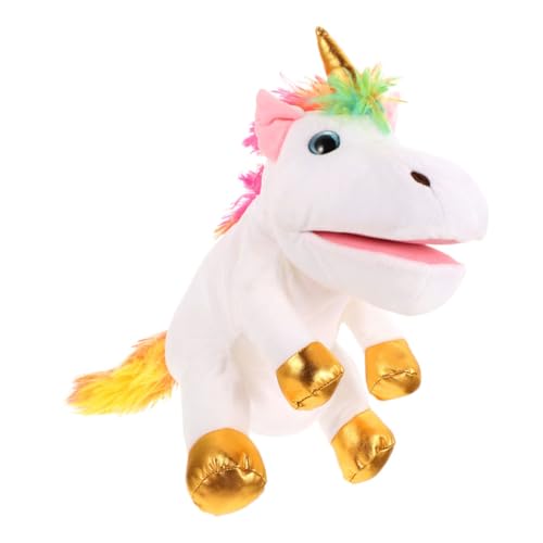 KOMBIUDA Einhorn Handpuppe Kinderspielzeug Einhorn Puppe Zum Geschichtenerzählen Handpuppen Für Erwachsene Einhorn Spielzeug Zum Geschichtenerzählen Dekoratives Handspielzeug DIY von KOMBIUDA