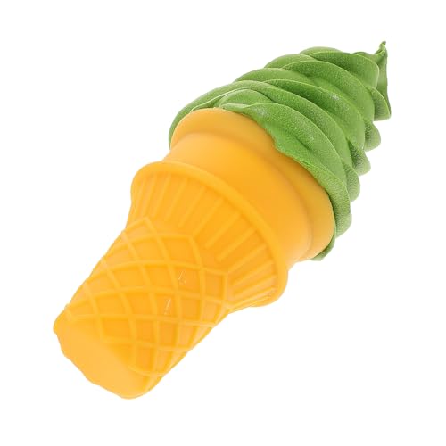 KOMBIUDA Eismodell Essen Mini Creme sofortig Eistütenform gefälschte Eisdekorationen dekoratives Eisdekor gefälschtes Desktop- kleines Eisdekor Shop- mit PVC Green von KOMBIUDA