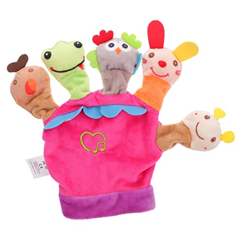 KOMBIUDA Finger Puppen Abdeckung interaktives Kuscheltier Toys Lernspielzeug Kinderparty Kinderspielzeug Badefingerpuppen Mini-Fingerpuppen PP Baumwolle Rosa von KOMBIUDA