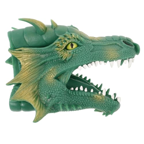 KOMBIUDA Fliegendes Drachen-handpuppenspielzeug Tierpuppen Interaktives Spielzeug Handpuppe Spielzeug Puppen Mit Beweglichem Mund Handpuppentier Handpuppen Für Kinder Marionette Green von KOMBIUDA