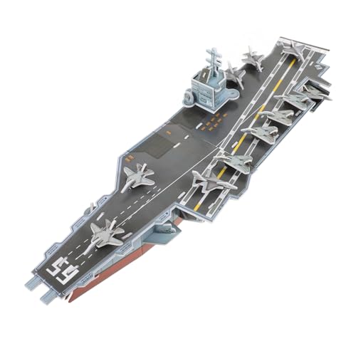 KOMBIUDA Flugzeugträger Puzzle 3D Puzzles Bausätze 3D Puzzle Flugzeugträger Spielzeug Pädagogisch DIY Marineschiffe Spielzeug Schlachtschiffe 3D Modell DIY Kit 3D Puzzle von KOMBIUDA