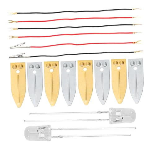 KOMBIUDA Fruchtbatterie Experimentierset für Kupferplatten DIY elektrischer Kreis Lernspielzeug Sicheres Steckelektroden Praktische Naturkunde und Energie Experimente Zuhause KOMBIUDA Fruchtbatterie Experimentierset für Kupferplatten DIY elektrischer Kreis Lernspielzeug Sicheres Steckelektroden Praktische Naturkunde und Energie Experimente Zuhause von KOMBIUDA
