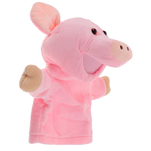 KOMBIUDA Früherziehung Handpuppe Puppen Für Handpuppen Handpuppe -trainingspuppe Partygeschenk Schweinchen Handpuppe Für Kleinkinder Tiere Handpuppe Rosa Plüsch von KOMBIUDA