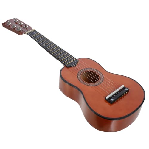 KOMBIUDA Gitarre Lernen Kinder Gitarre Aus Musikinstrument Für Anfänger Lernspielzeug Für Frühe Musikalische Akustische Gitarre Kaffee Farbe Musik Für Kinder von KOMBIUDA