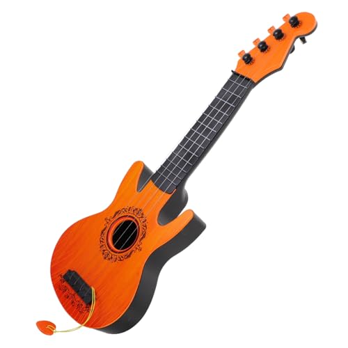 KOMBIUDA Gitarrenmodell Mini-Ukulele-Spielzeug kleine Gitarre kindergitarre kinderinstrumente kinderspielzeug Kleinkindspielzeug Kinder-Ukulele-Spielzeug pädagogisches Spielzeug Plastik von KOMBIUDA